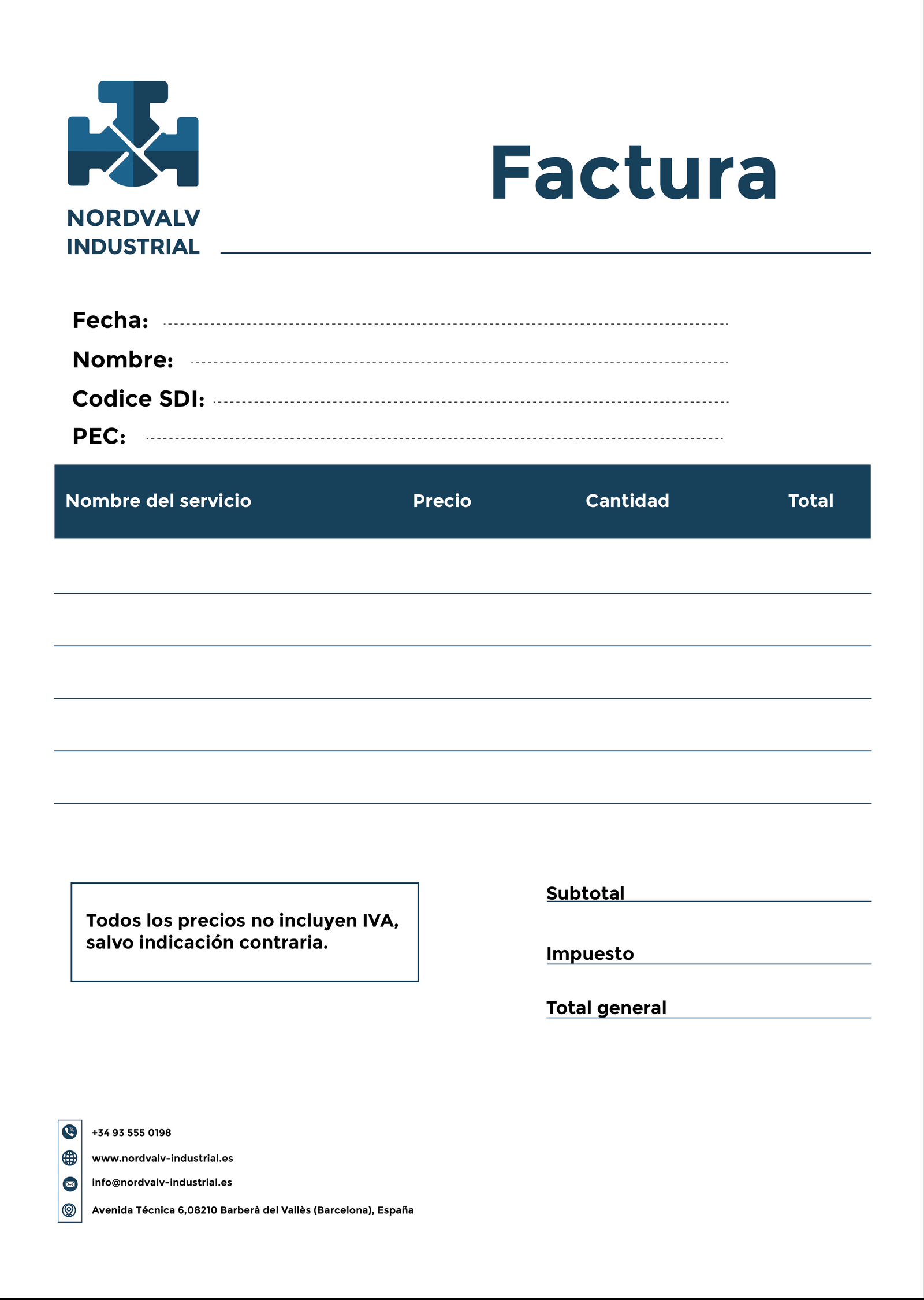 Nordvalve — Invoice-01