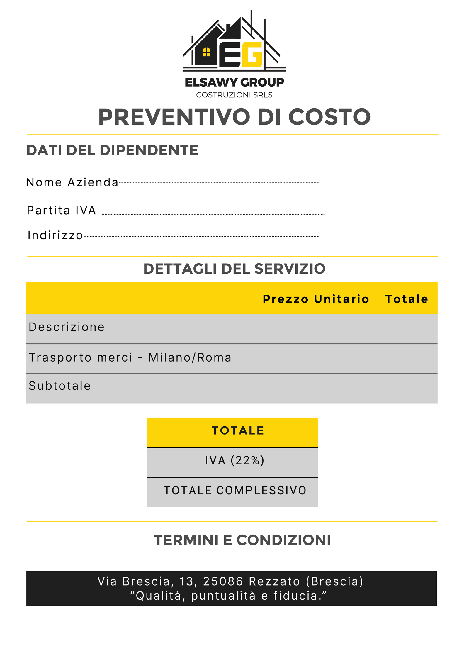ELSAWY GROUP — Quotation Template-01