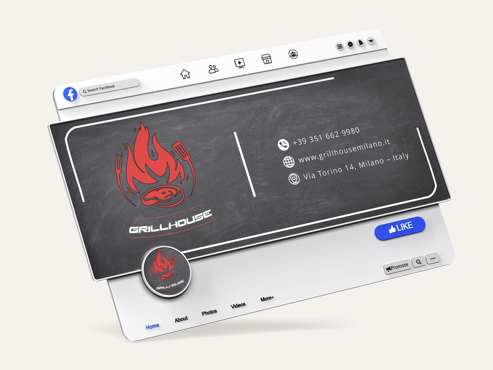 GRILL HOUSE — FACEBOOK COVER