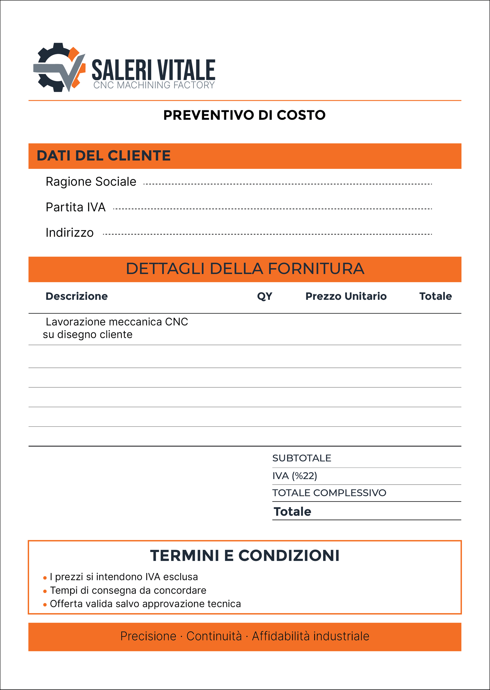 Torneria Metalli Saleri Vitale — quotation 2-01